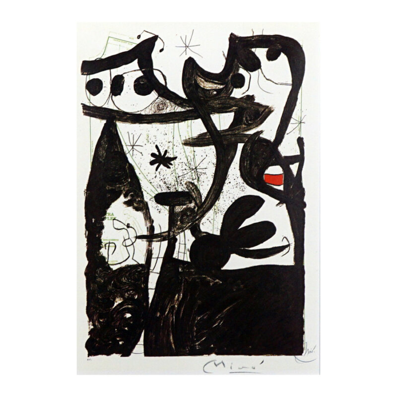Joan Miro (1893-1983) Signed Lithograph - Defile Der Mannequins 1981 - COA #45971
