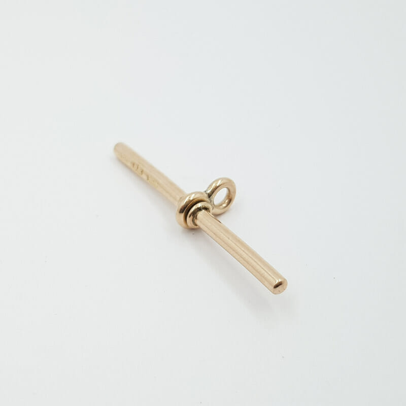 Antique Vintage 9ct Yellow Gold Swivel T-Bar Pendant 38mm Hallmarked #59567 Antique Vintage 9ct Yellow Gold Swivel T-Bar Pendant 38mm Hallmarked #59567 - Image 9