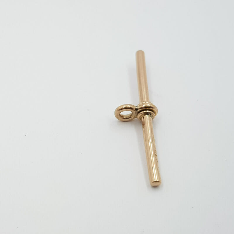 Antique Vintage 9ct Yellow Gold Swivel T-Bar Pendant 38mm Hallmarked #59567 Antique Vintage 9ct Yellow Gold Swivel T-Bar Pendant 38mm Hallmarked #59567 - Image 6