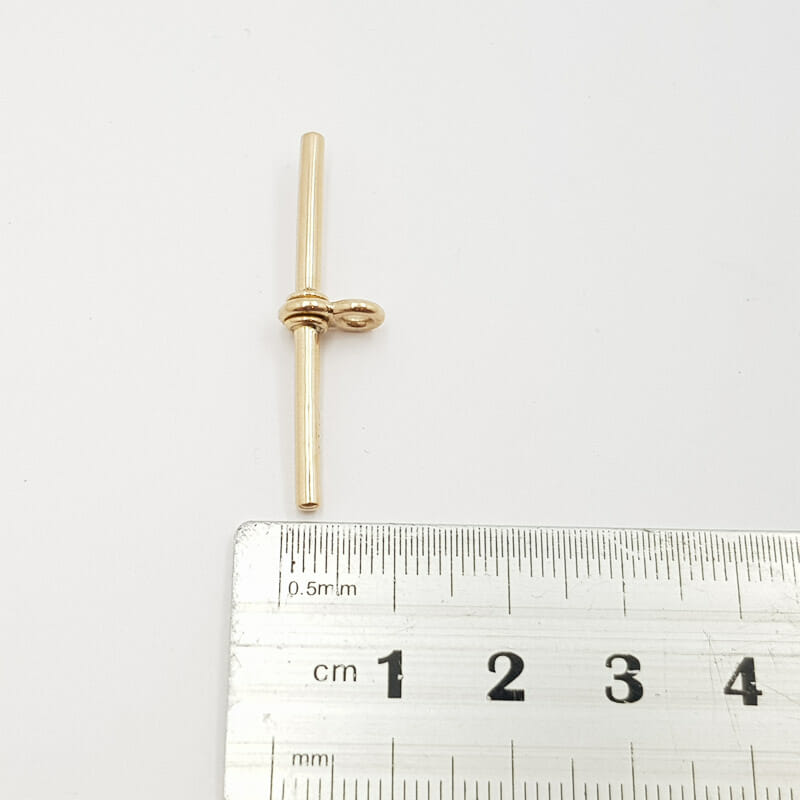 Antique Vintage 9ct Yellow Gold Swivel T-Bar Pendant 38mm Hallmarked #59567 Antique Vintage 9ct Yellow Gold Swivel T-Bar Pendant 38mm Hallmarked #59567 - Image 3
