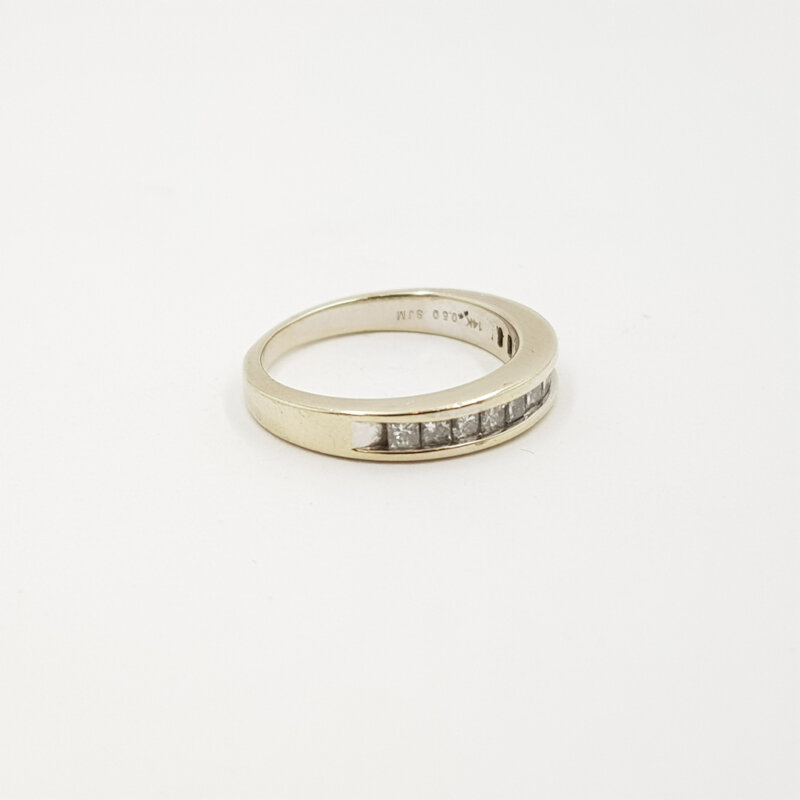 14ct White Gold Diamond Eternity Ring TDW 0.5ct Size J #59115