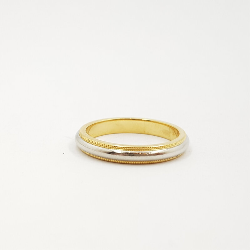 Tiffany & Co. Yellow Gold & Platinum Ring RRP $2100 #59674