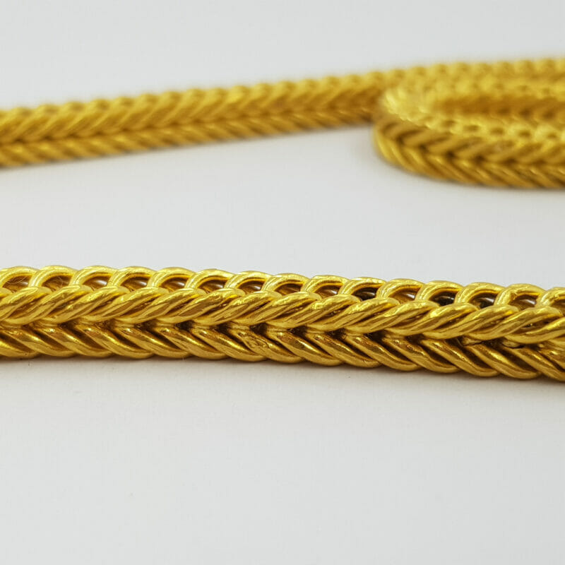 70cm 23ct Thai Yellow Gold Snake Chain Necklace #59940