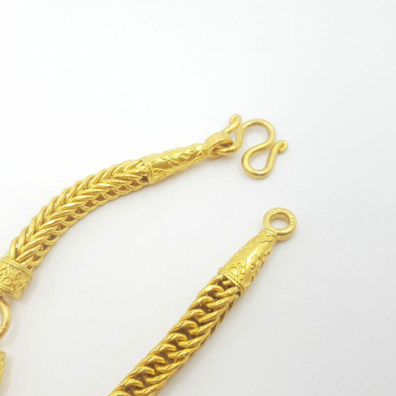 70cm 23ct Thai Yellow Gold Snake Chain Necklace #59940