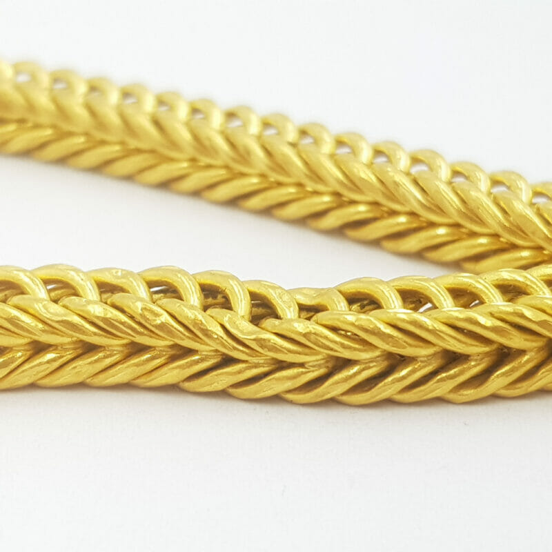 70cm 23ct Thai Yellow Gold Snake Chain Necklace #59940