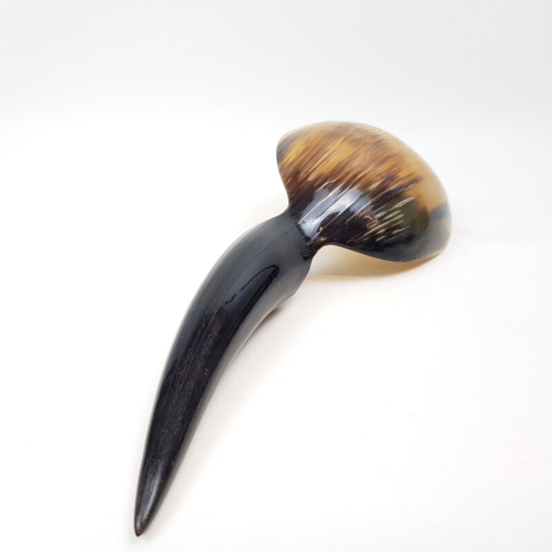 Carved Buffalo Horn Spoon Pair (a/f) #36935