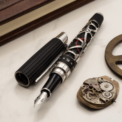 Caran d'Ache 1010 Chrono Sport Silver Fountain Pen