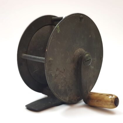 Antique Fishing Reel - Prop Or Display Piece #53129