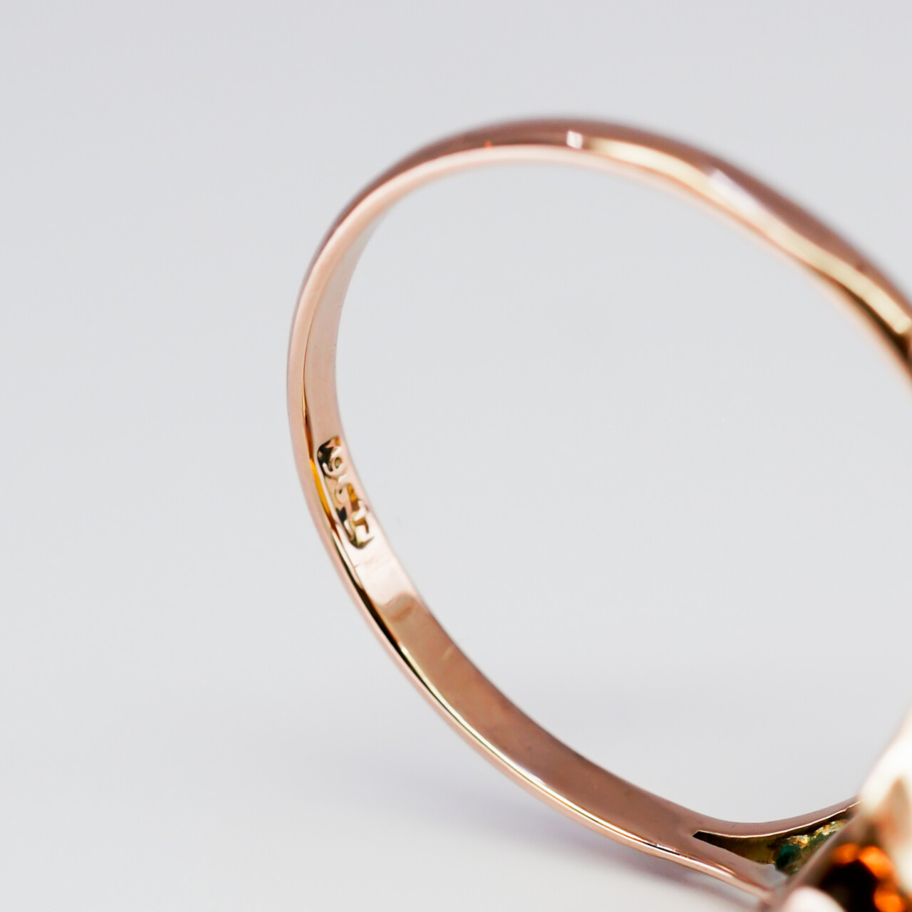 Vintage 9ct Rose Gold Citrine Ring with Floral Detail – Size N #190226 Vintage 9ct Rose Gold Citrine Ring with Floral Detail – Size N #190226 - Image 11