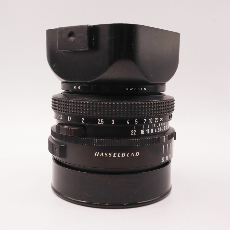 Hasselblad Carl Zeiss Planar T* 80mm F2.8 Camera Lens with Front Cap & Hood #55764