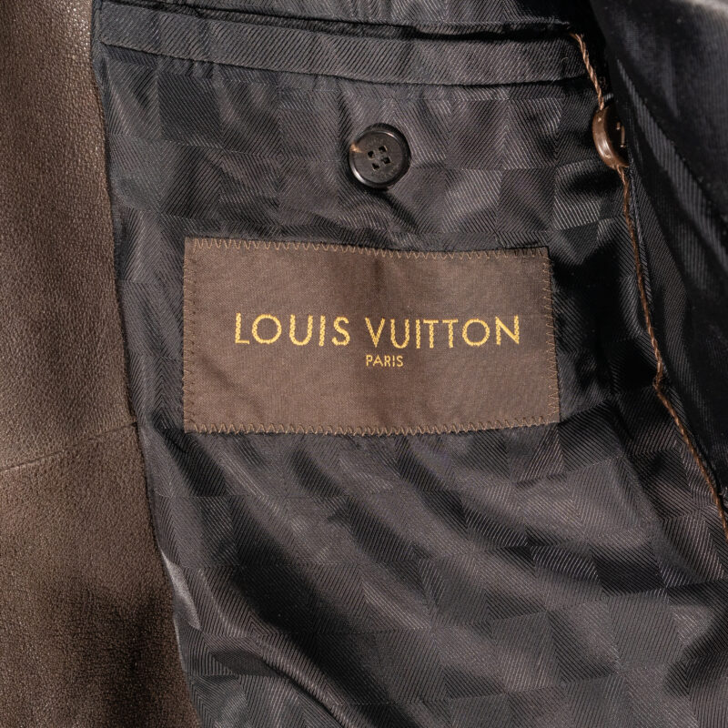 Vintage Louis Vuitton Deerskin Leather Jacket Size 48 #58401