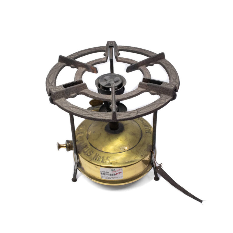 Optimus Brass Camp Stove No1.S. Made in Sweden #45570