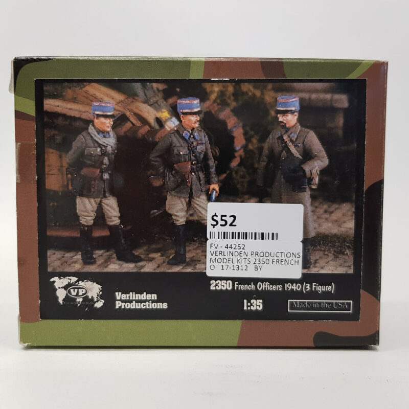 VERLINDEN PRODUCTIONS MODEL KIT 2350 FRENCH OFFICERS 1940 (3 FIGURES) #44252