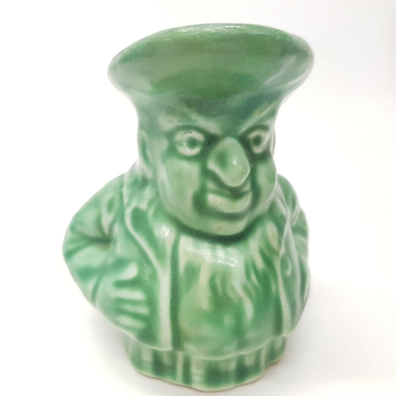 RARE SYLVAC GREEN MINIATURE CHARACTER TOBY MUG / JUG 1289 #48722