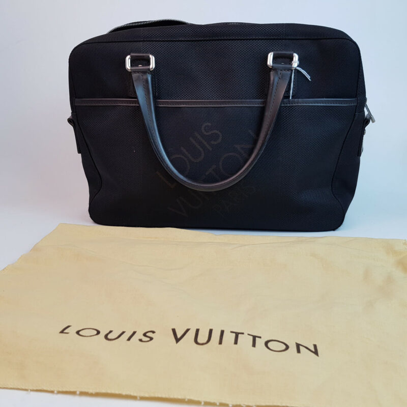 LOUIS VUITTON BAG FL1006 BLACK TOILE DAMIER GEANT #44612