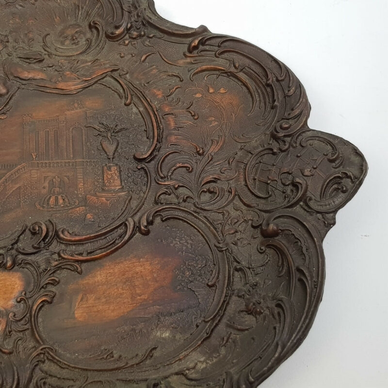 VINTAGE COPPERED TRAY #46776