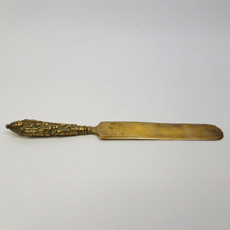 VINTAGE BRASS LETTER OPENER KNIFE #47084