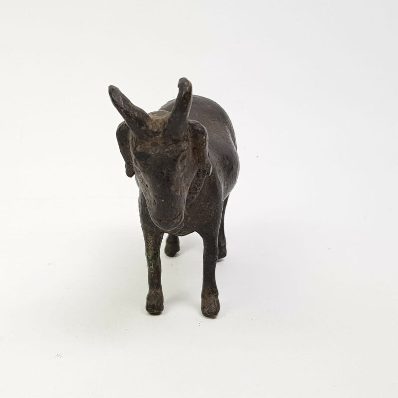 ANTIQUE BRONZE GOAT STATUE #47072