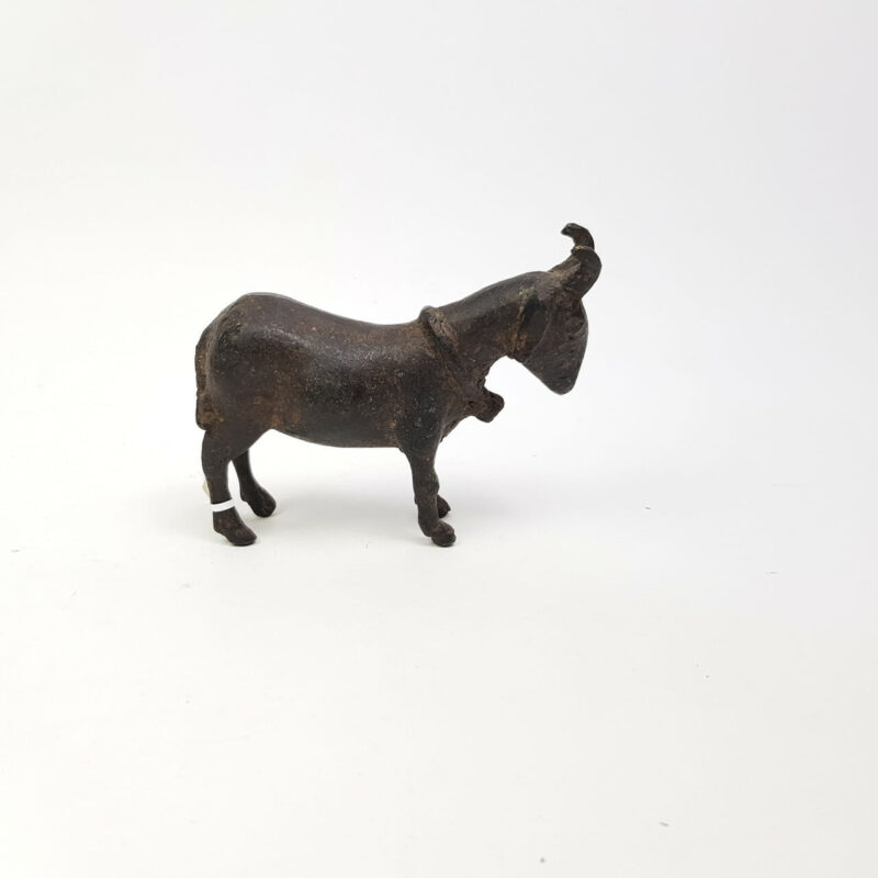 ANTIQUE BRONZE GOAT STATUE #47072