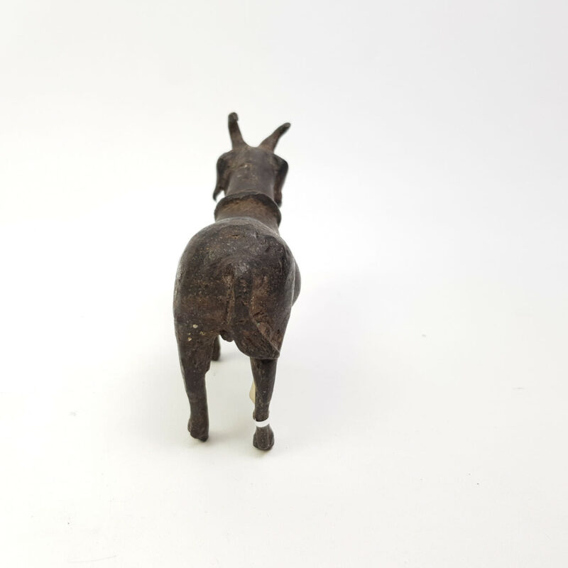 ANTIQUE BRONZE GOAT STATUE #47072