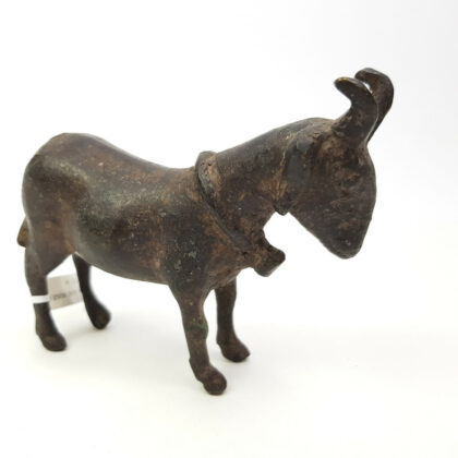 ANTIQUE BRONZE GOAT STATUE #47072