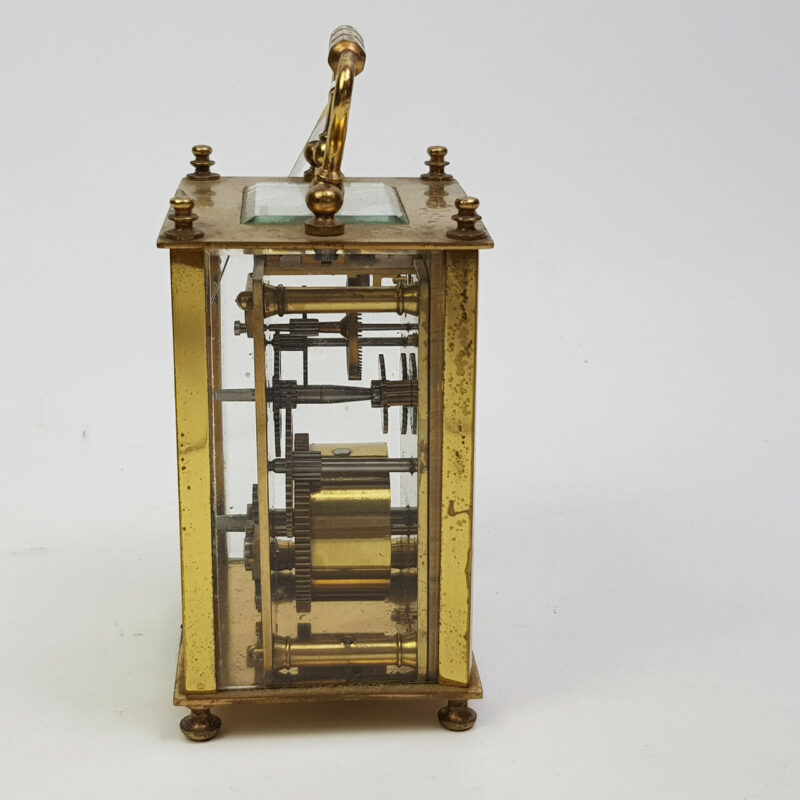 ROWELL & SONS CARRIAGE CLOCK DUVERDREY & BLOQUEL FRENCH MOVEMENT #48032