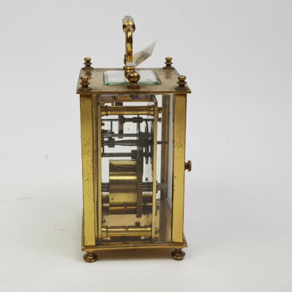 ROWELL & SONS CARRIAGE CLOCK DUVERDREY & BLOQUEL FRENCH MOVEMENT #48032