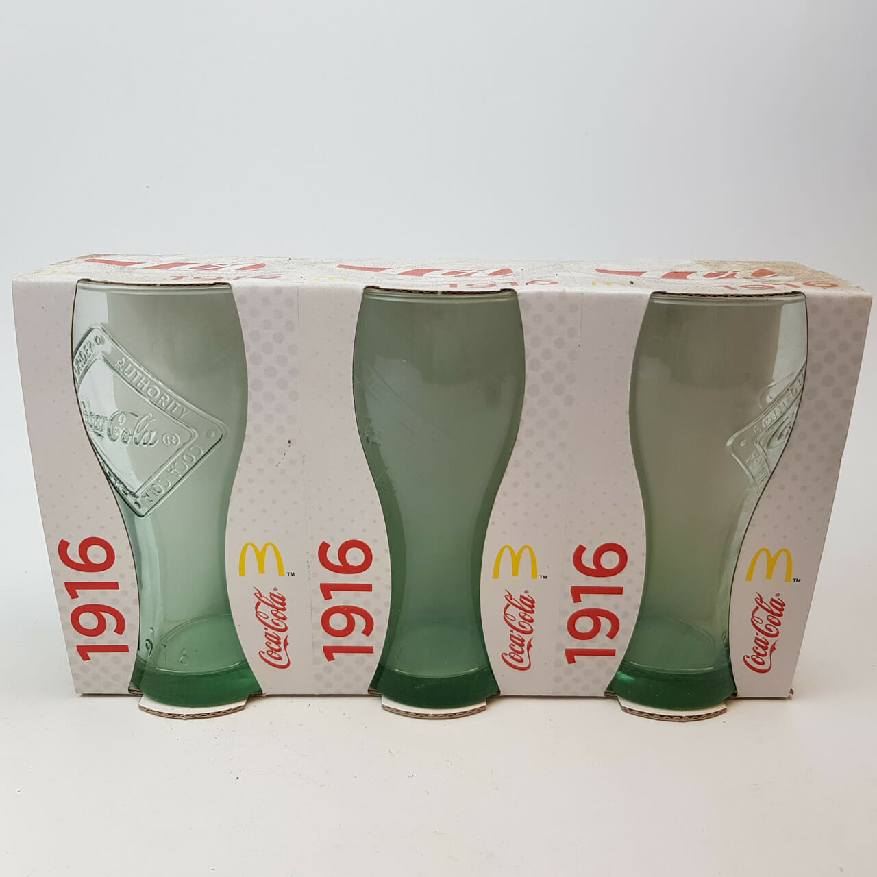 36x COCA COLA MCDONALDS GLASSES 2015 COLLECTIONS CELEBRATING 100 YEARS #51685