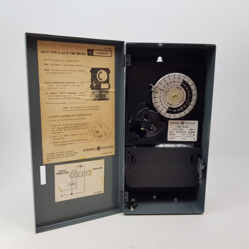 GE General Electric Cr121 Type a And B Time Switch Control #2000019