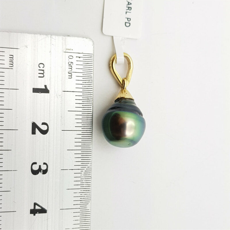 18CT 3.4GR YELLOW GOLD TAHITIAN PEARL PENDANT VAL $1220 #37659