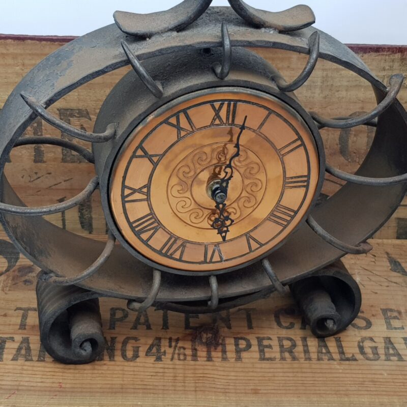 Vintage Metal Day Clock #36750