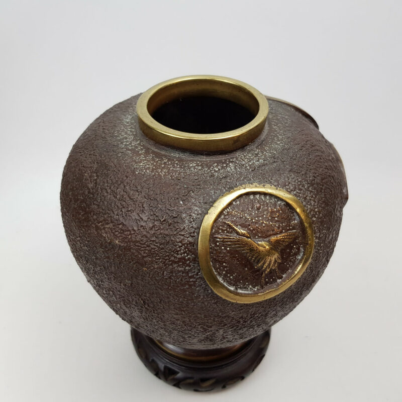 JAPANESE BRASS VASE #47136