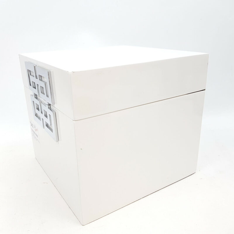 JEWELLERY BOX WITH MIRROR - WHITE #50084