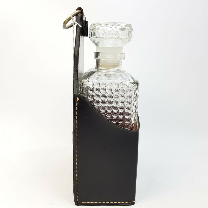 DECANTER SET IN LEATHER CARRY CASE #39744