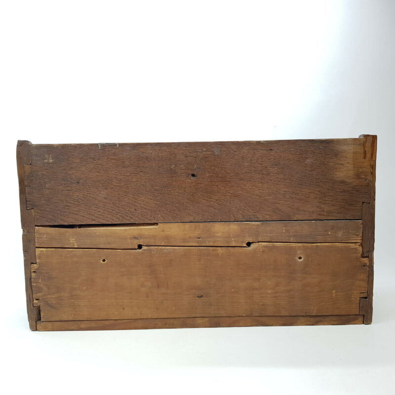 ANTIQUE OAK CHURCH DONATION BOX #51876