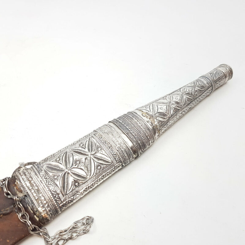 ANTIQUE ORNATE SILVER SWORD WITH SHEATH #41440