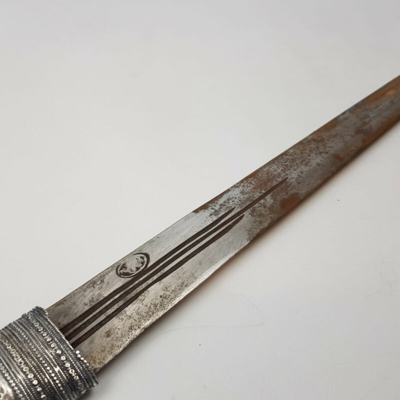 ANTIQUE ORNATE SILVER SWORD WITH SHEATH #41440