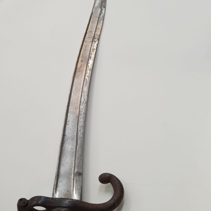 FRENCH CHASSEPOT SWORD IN METAL SHEATH CIRCA 1872 #36235