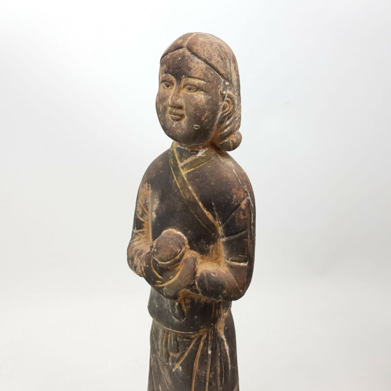 TERRACOTTA CHINESE FIGURINE PAIR #47120