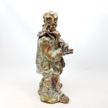 CLOWN POTTERY FIGURINE / STATUE #48475