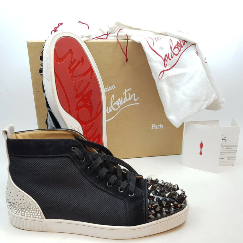 CHRISTIAN LOUBOUTIN SHOES - LOU MIX DEGRA FLAT WITH BOX & RECEIPT #51438