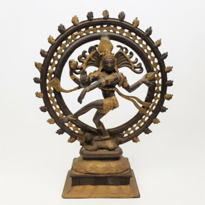 NATARAJA (DANCING FORM OF SHIVA) BRONZE STATUE #52217