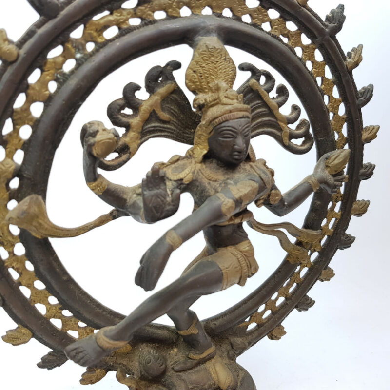 NATARAJA (DANCING FORM OF SHIVA) BRONZE STATUE #52217