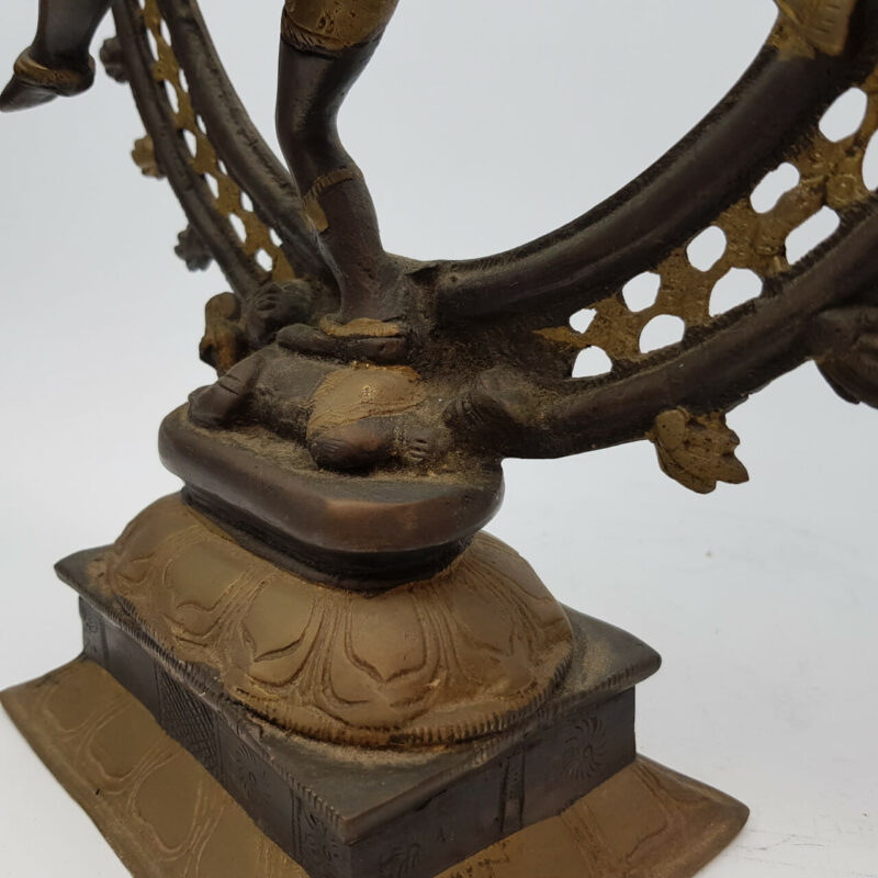 NATARAJA (DANCING FORM OF SHIVA) BRONZE STATUE #52217