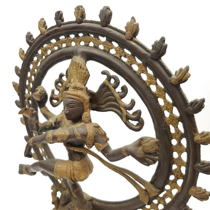 NATARAJA (DANCING FORM OF SHIVA) BRONZE STATUE #52217