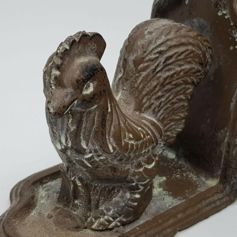 METAL ROOSTER BOOKENDS #5211