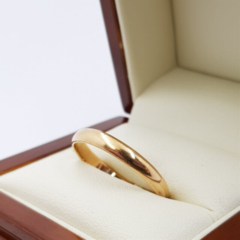 18ct Yellow Gold Ring Band Size Y #1934