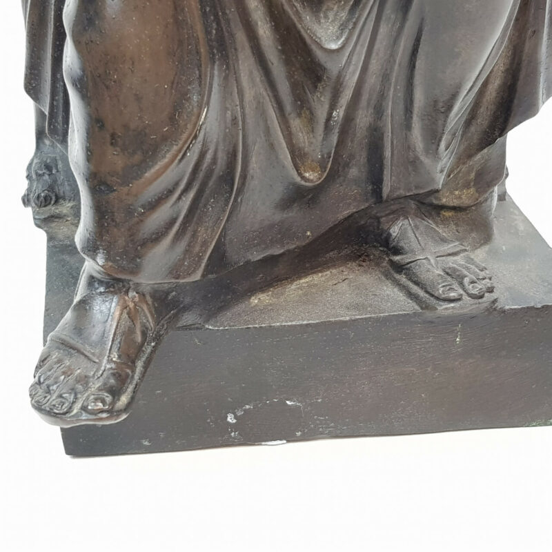 BRONZE STATUE OF ST PETER ON A THRONE #44956