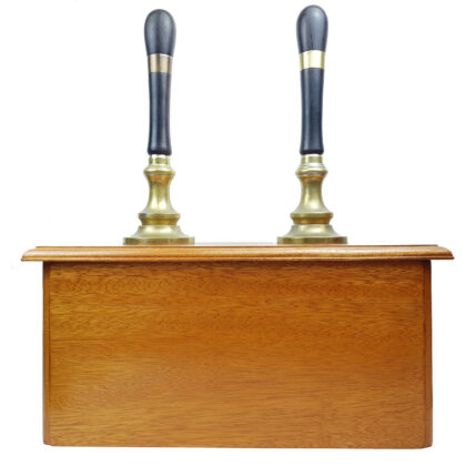 DOUBLE WOODEN BEER PULL TAP / DISPENSER #46120