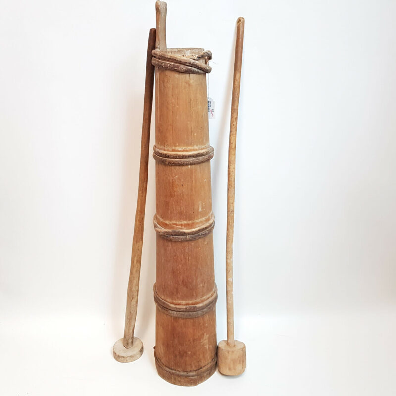 WOODEN BUTTER CHURN WITH STICKS #36746